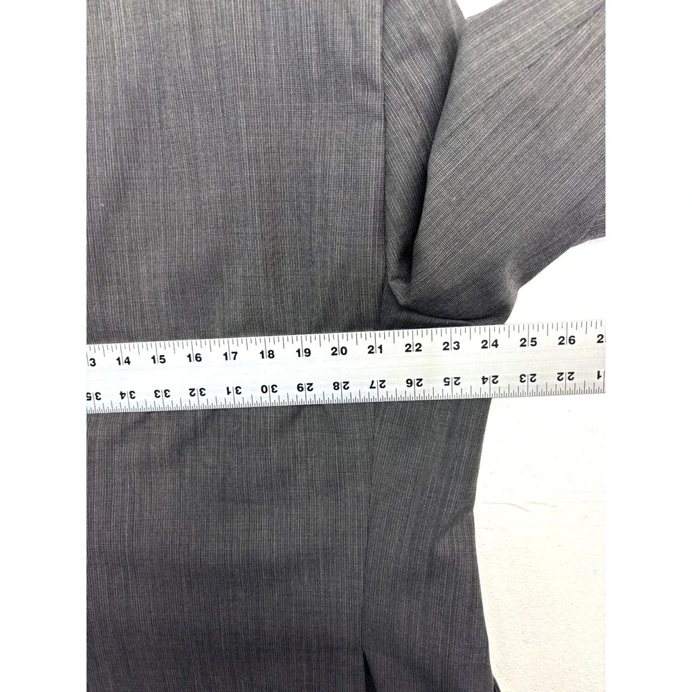 Hart Schaffner Marx 46L Gray Lightweight‎ Blazer Jacket Sport Suit Coat USA